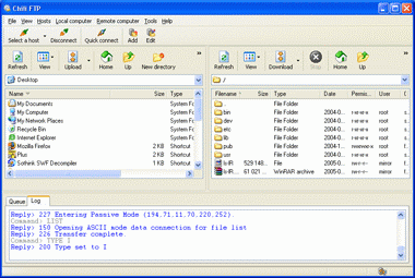 Chili FTP Screenshot
